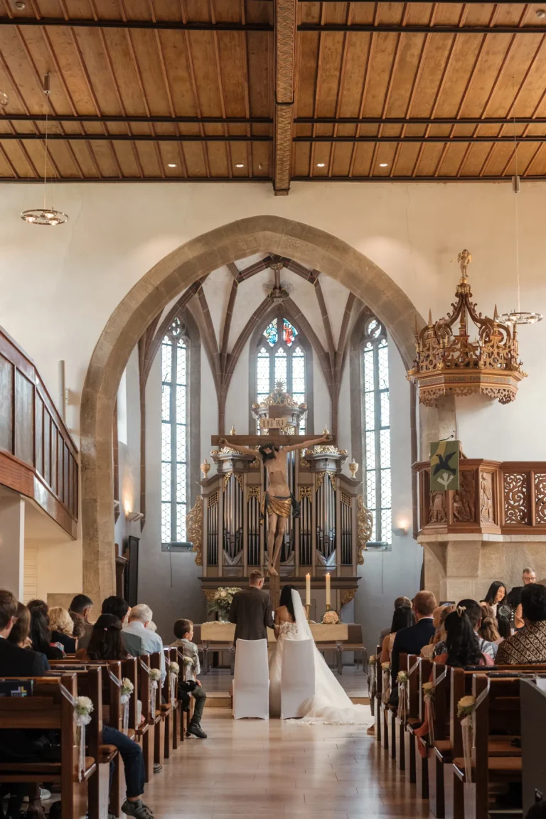 Hochzeit in der evangelischen Kirche